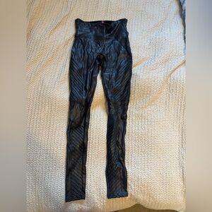 SPANX Shiny Moto Black Leggings